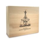 Geschenk-Holz-Kiste, 4-fach sortiert, 1000  g Motiv "Karlsbrunnen"