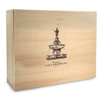 Geschenk-Holz-Kiste, 4-fach sortiert, 2000  g Motiv "Karlsbrunnen"