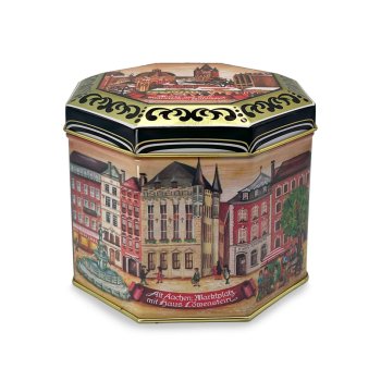 Aachen motif tin, 5 types of soft Printen, 300 g